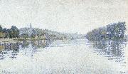 Paul Signac fog herblay oil painting